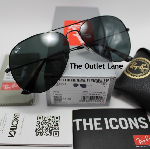 Model Display RayBan Classic Aviator All Black RB3025 - Picture 1 of 16